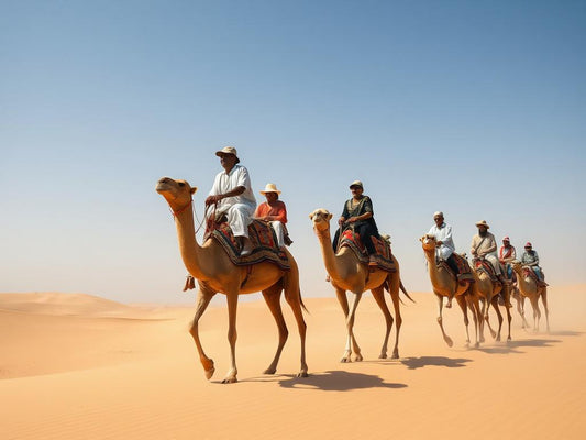 Slapen in de Woestijn tijdens het Reizen met Kamelen